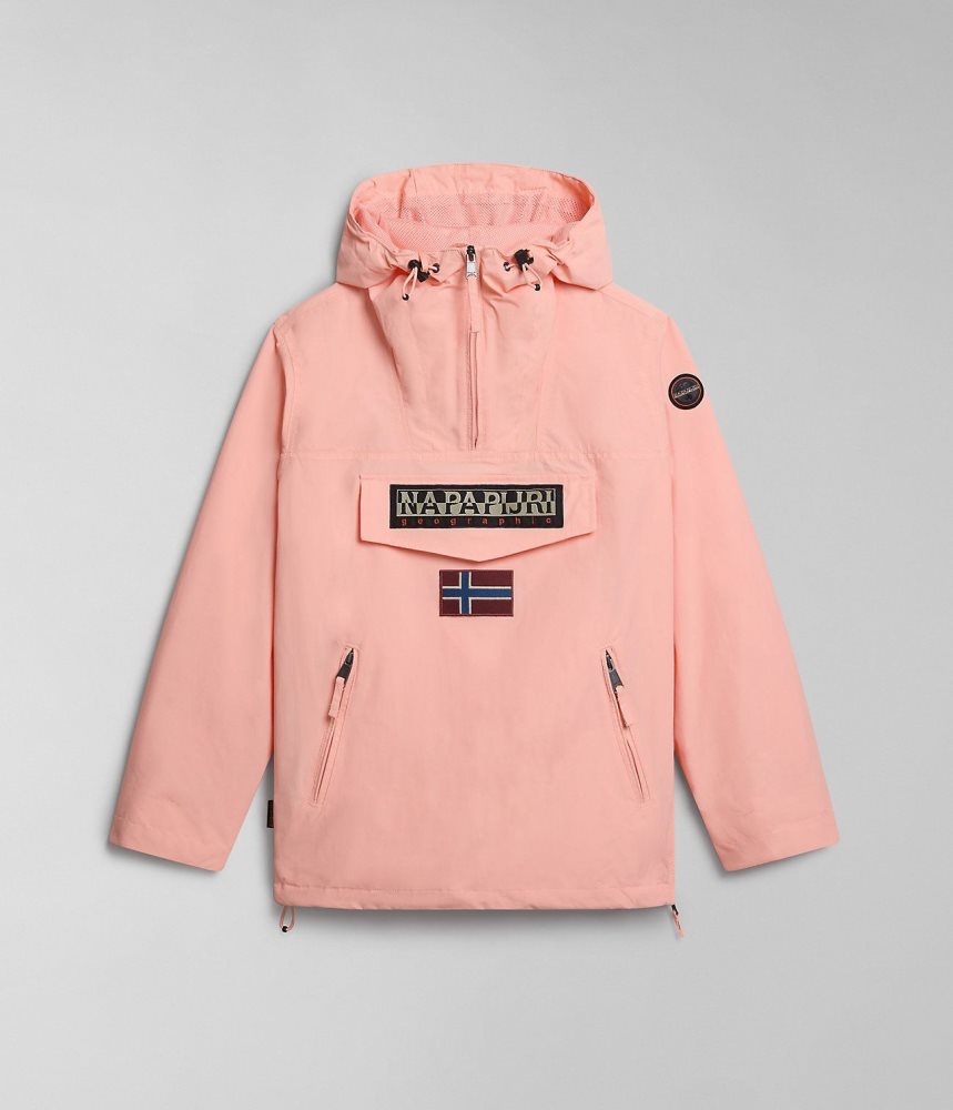 Napapijri Rainforest Pocket Summer Anorak Jacket Windjak Dames Roze | BCVAQKY-04