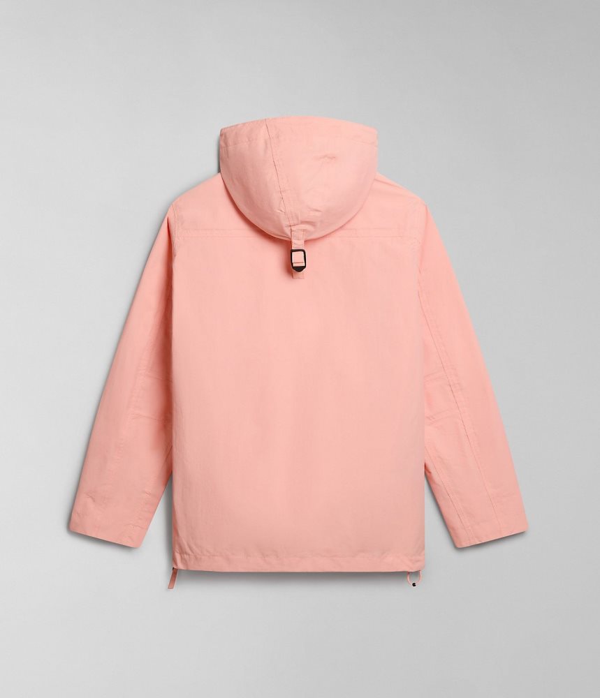 Napapijri Rainforest Pocket Summer Anorak Jacket Windjak Dames Roze | BCVAQKY-04