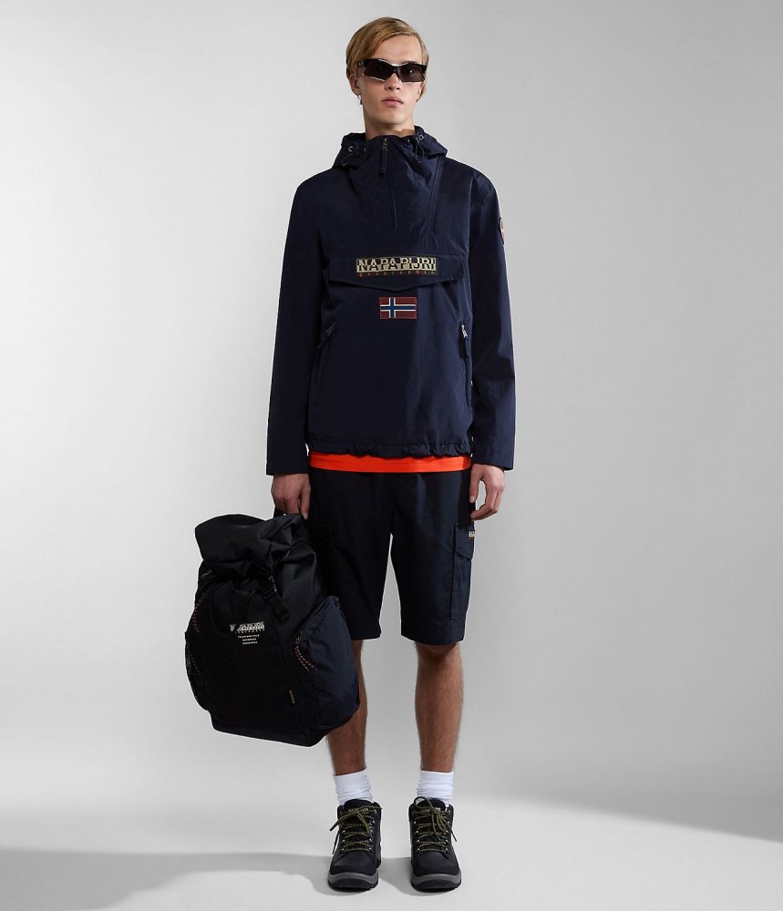 Napapijri Rainforest Pocket Summer Anorak Jacket Anoraks Heren Donkerblauw | QUMJFEZ-41