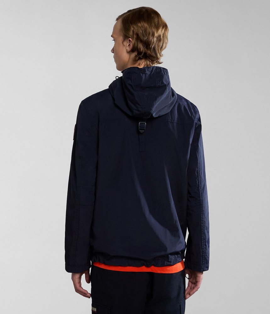 Napapijri Rainforest Pocket Summer Anorak Jacket Anoraks Heren Donkerblauw | QUMJFEZ-41