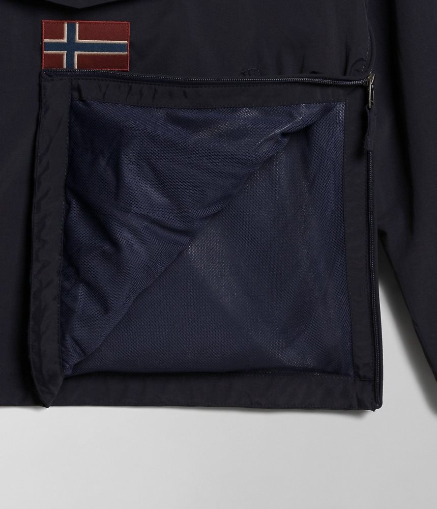 Napapijri Rainforest Pocket Summer Anorak Jacket Anoraks Heren Donkerblauw | QUMJFEZ-41