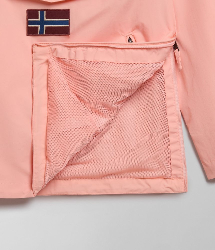 Napapijri Rainforest Pocket Summer Anorak Jacket Regenjassen Dames Roze | QKUTVHM-29