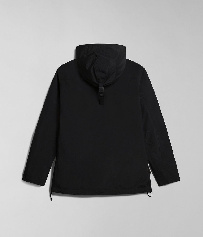 Napapijri Rainforest Pocket Summer Anorak Jacket Windjak Dames Zwart | ORPNFQT-27