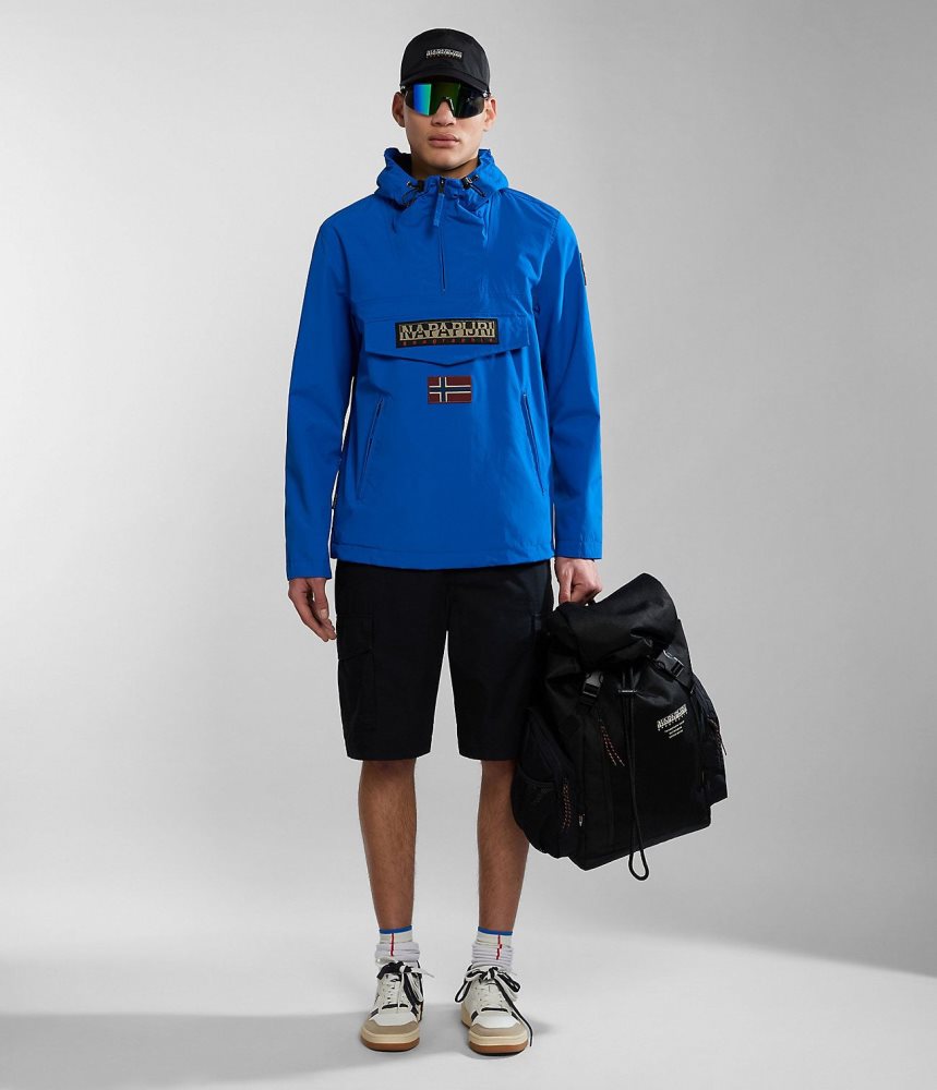 Napapijri Rainforest Pocket Summer Anorak Jacket Anoraks Heren Blauw | JPCGLZB-03