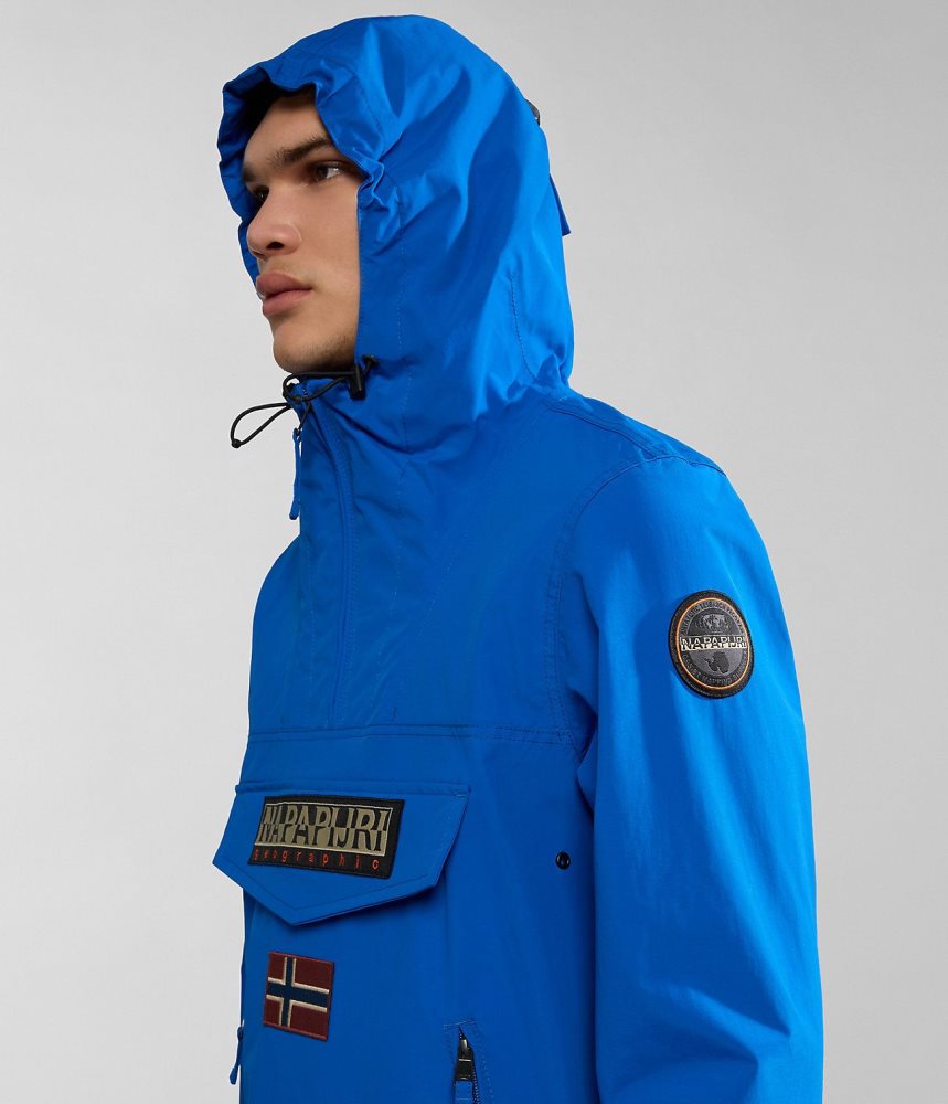 Napapijri Rainforest Pocket Summer Anorak Jacket Anoraks Heren Blauw | JPCGLZB-03