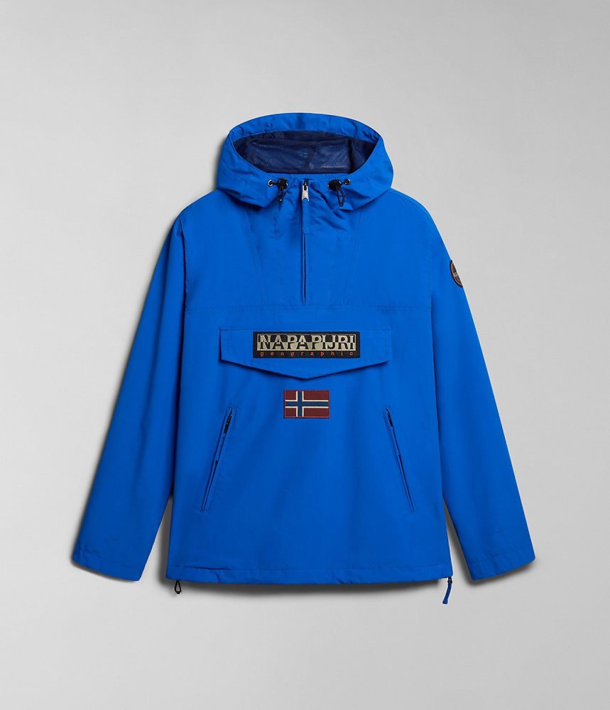 Napapijri Rainforest Pocket Summer Anorak Jacket Anoraks Heren Blauw | JPCGLZB-03
