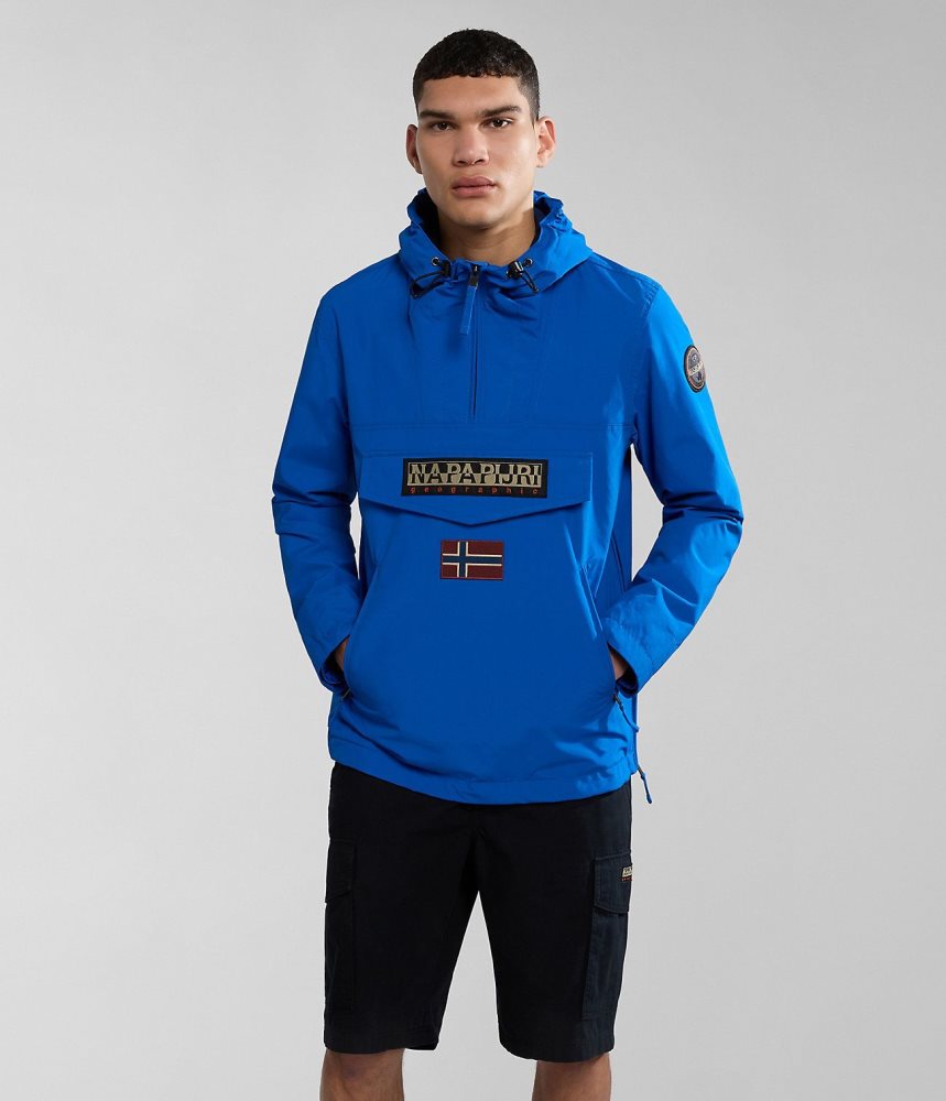 Napapijri Rainforest Pocket Summer Anorak Jacket Anoraks Heren Blauw | JPCGLZB-03