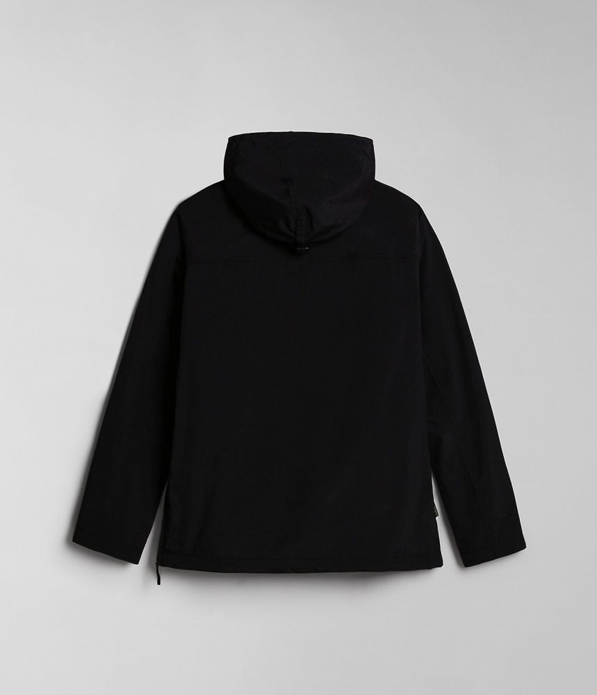 Napapijri Rainforest Pocket Summer Anorak Jacket Anoraks Heren Zwart | ERHMNYF-80