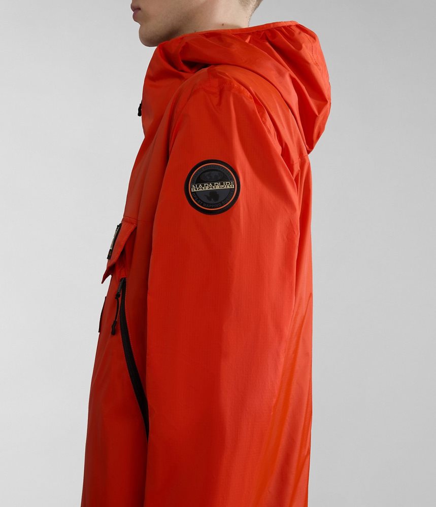 Napapijri Rainforest Ripstop Anorak Jacket - Unisex Regenjassen Dames Oranje | DGYUVBF-89