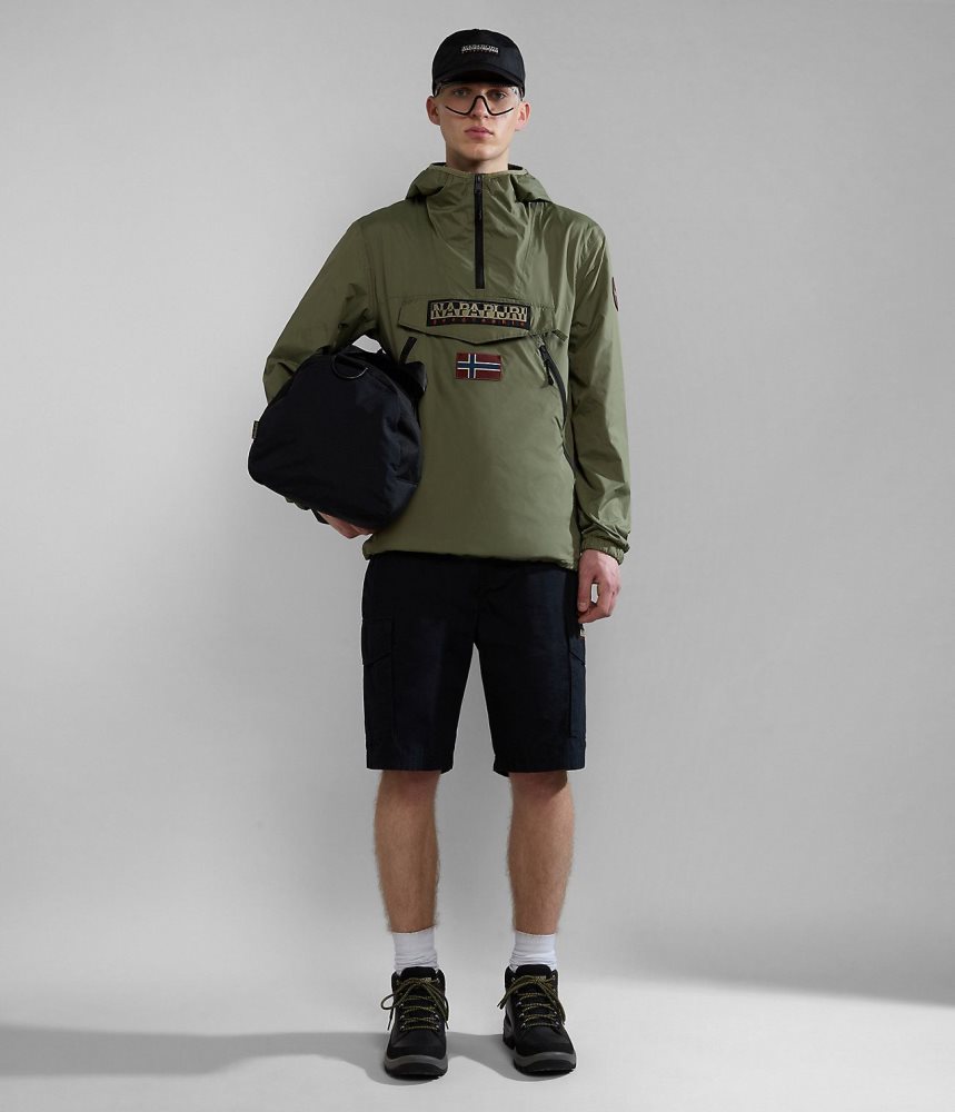 Napapijri Rainforest Ripstop Anorak Jacket - Unisex Regenjassen Dames Groen | XURIKSW-37