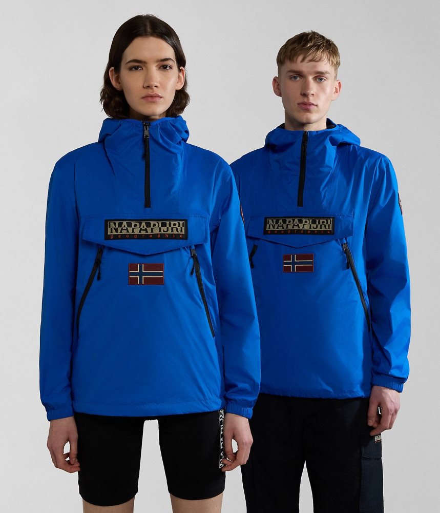 Napapijri Rainforest Ripstop Anorak Jacket - Unisex Anoraks Heren Blauw | WZGDVIA-15