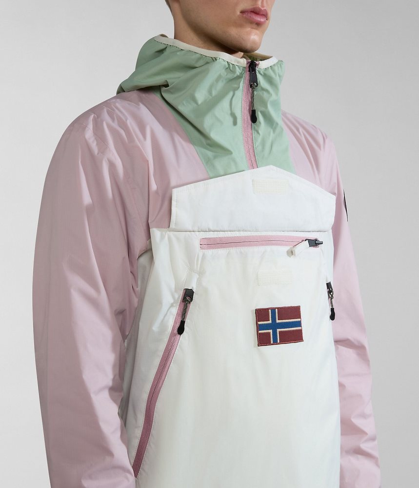 Napapijri Rainforest Ripstop Anorak Jacket - Unisex Anoraks Heren Multicolour | UCOPZXK-34