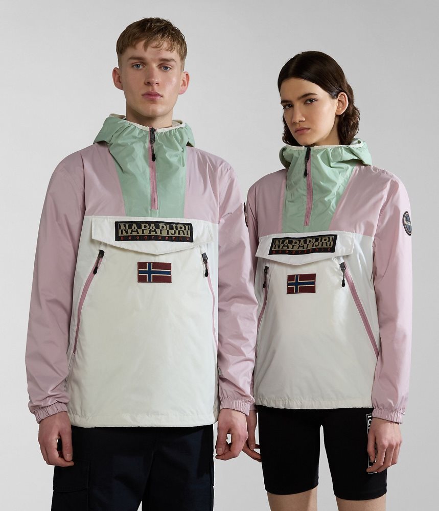 Napapijri Rainforest Ripstop Anorak Jacket - Unisex Anoraks Heren Multicolour | UCOPZXK-34