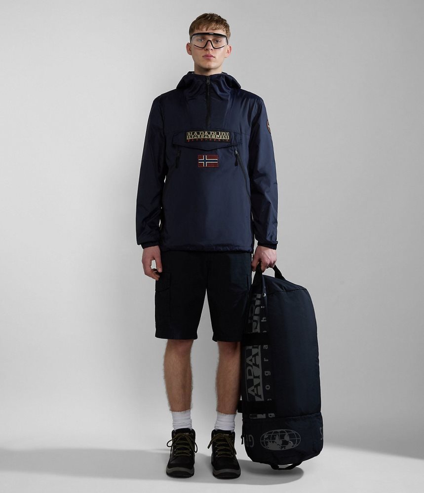 Napapijri Rainforest Ripstop Anorak Jacket - Unisex Regenjassen Heren Donkerblauw | TBRZYQX-54