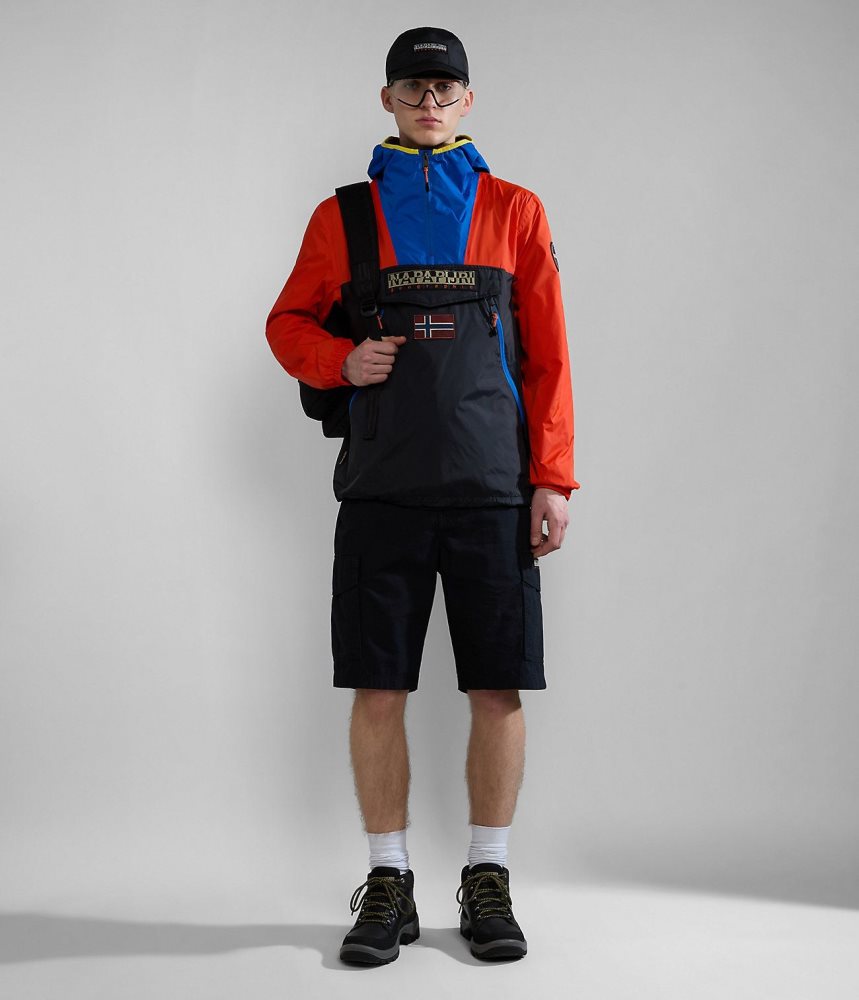 Napapijri Rainforest Ripstop Anorak Jacket - Unisex Anoraks Heren Multicolour | NUYAFHL-16