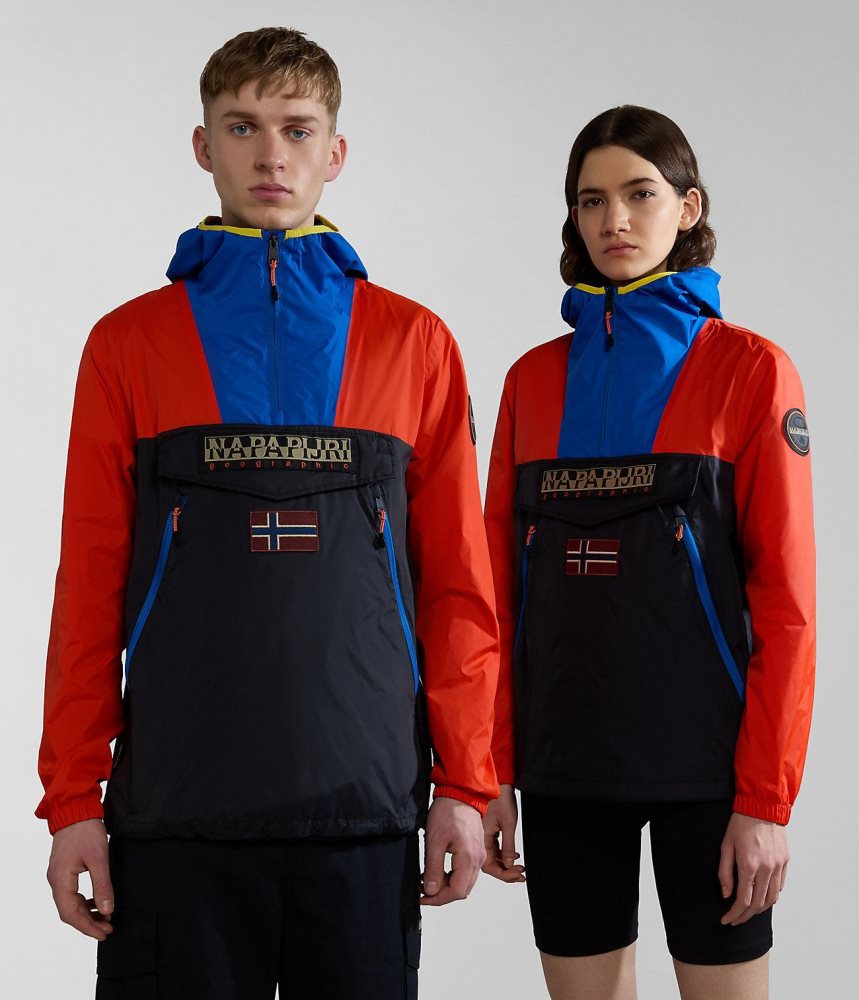 Napapijri Rainforest Ripstop Anorak Jacket - Unisex Anoraks Heren Multicolour | NUYAFHL-16
