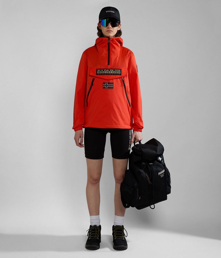 Napapijri Rainforest Ripstop Anorak Jacket - Unisex Anoraks Heren Oranje | JDMCGRB-83