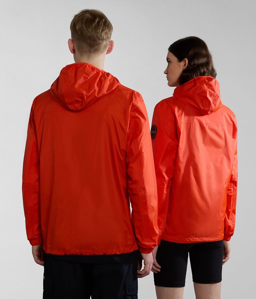 Napapijri Rainforest Ripstop Anorak Jacket - Unisex Anoraks Heren Oranje | JDMCGRB-83
