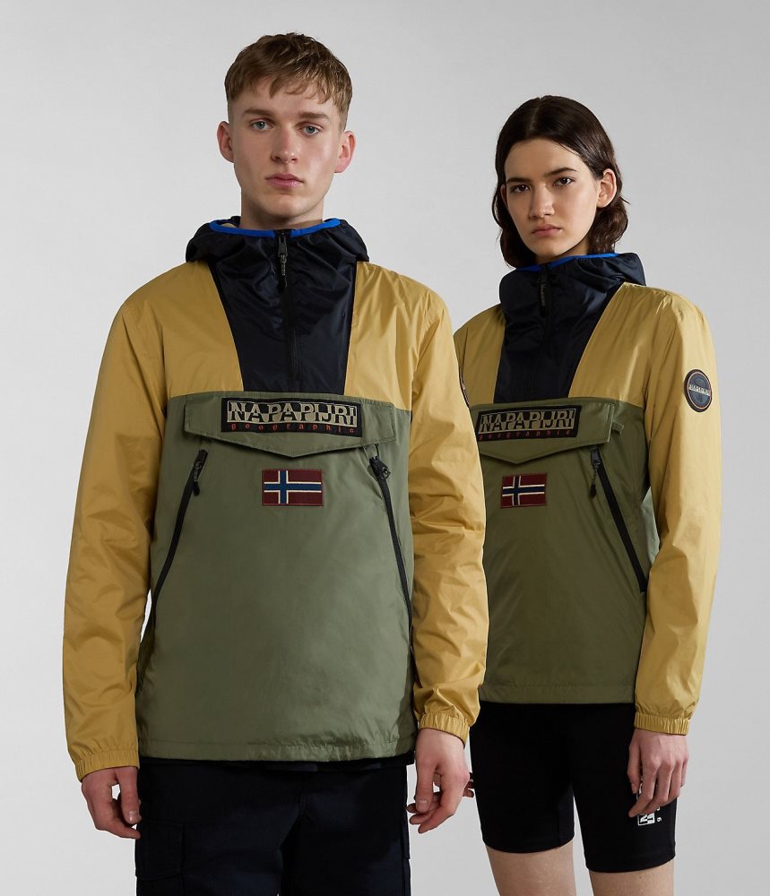 Napapijri Rainforest Ripstop Anorak Jacket - Unisex Windjak Heren Multicolour | ENKOTHP-80