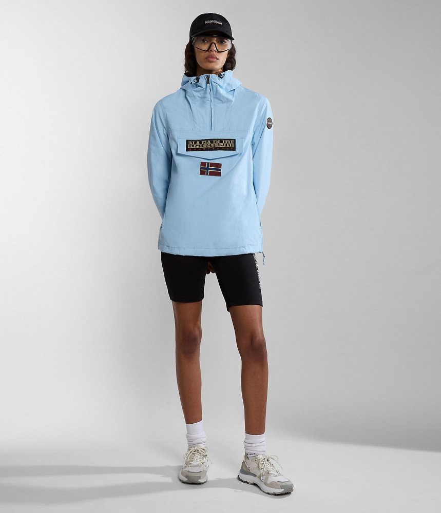 Napapijri Rainforest Summer Anorak Jacket Windjak Dames Lichtblauw | ABNOYXK-23