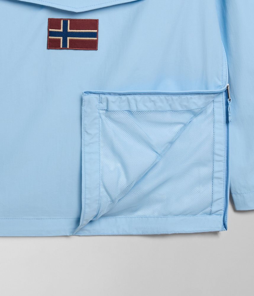 Napapijri Rainforest Summer Anorak Jacket Windjak Dames Lichtblauw | ABNOYXK-23