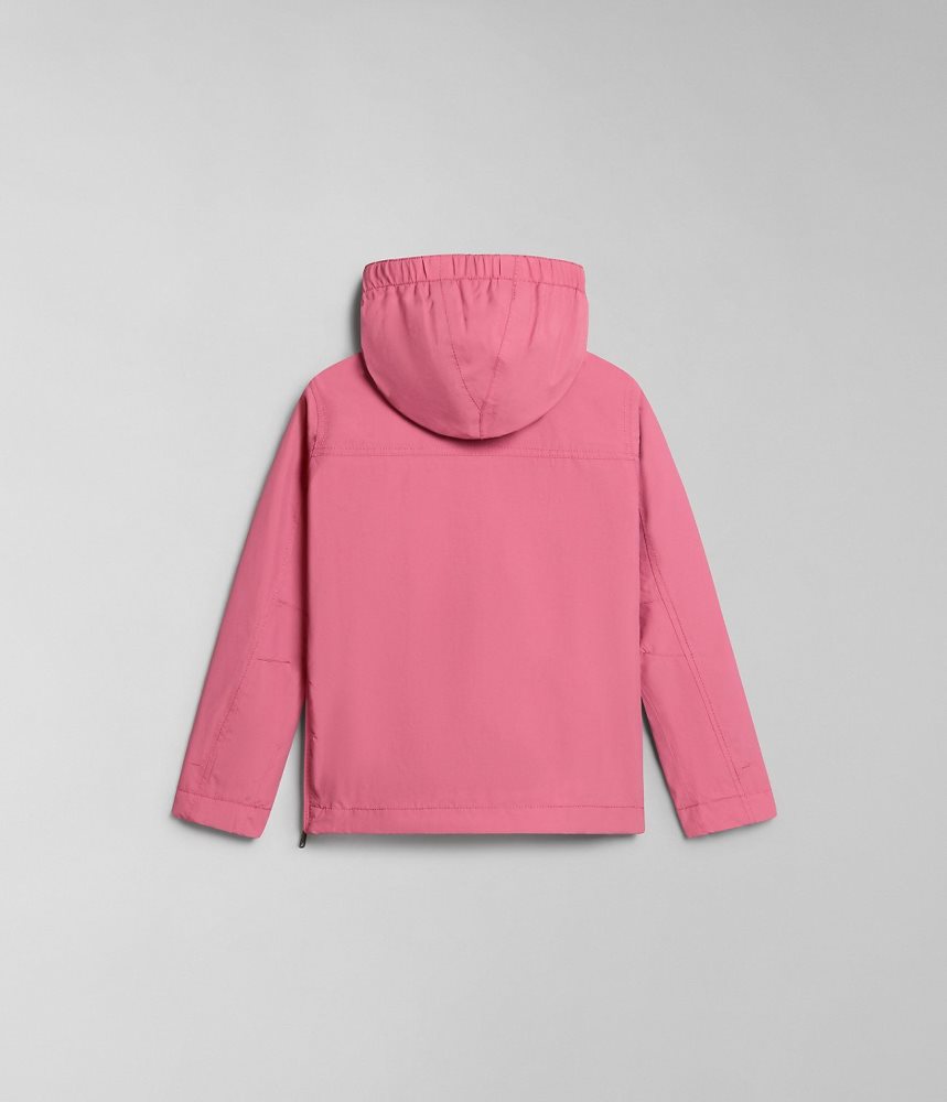 Napapijri Rainforest Summer Anorak Jacket (4-16 YEARS) Windjak Kinderen Roze | XJHQMLY-35