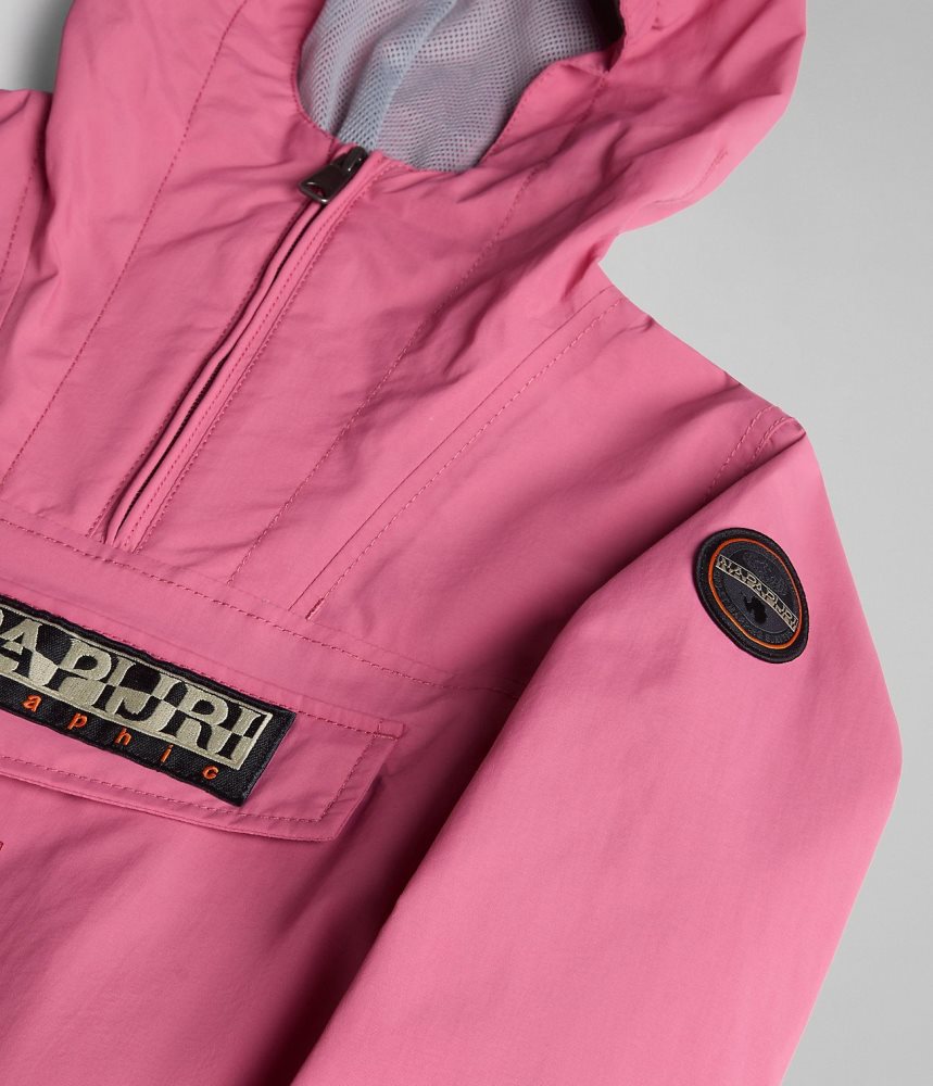 Napapijri Rainforest Summer Anorak Jacket (4-16 YEARS) Anoraks Kinderen Roze | UGZRWTO-05
