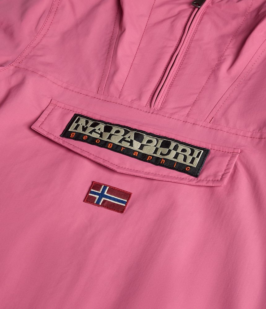 Napapijri Rainforest Summer Anorak Jacket (4-16 YEARS) Anoraks Kinderen Roze | UGZRWTO-05