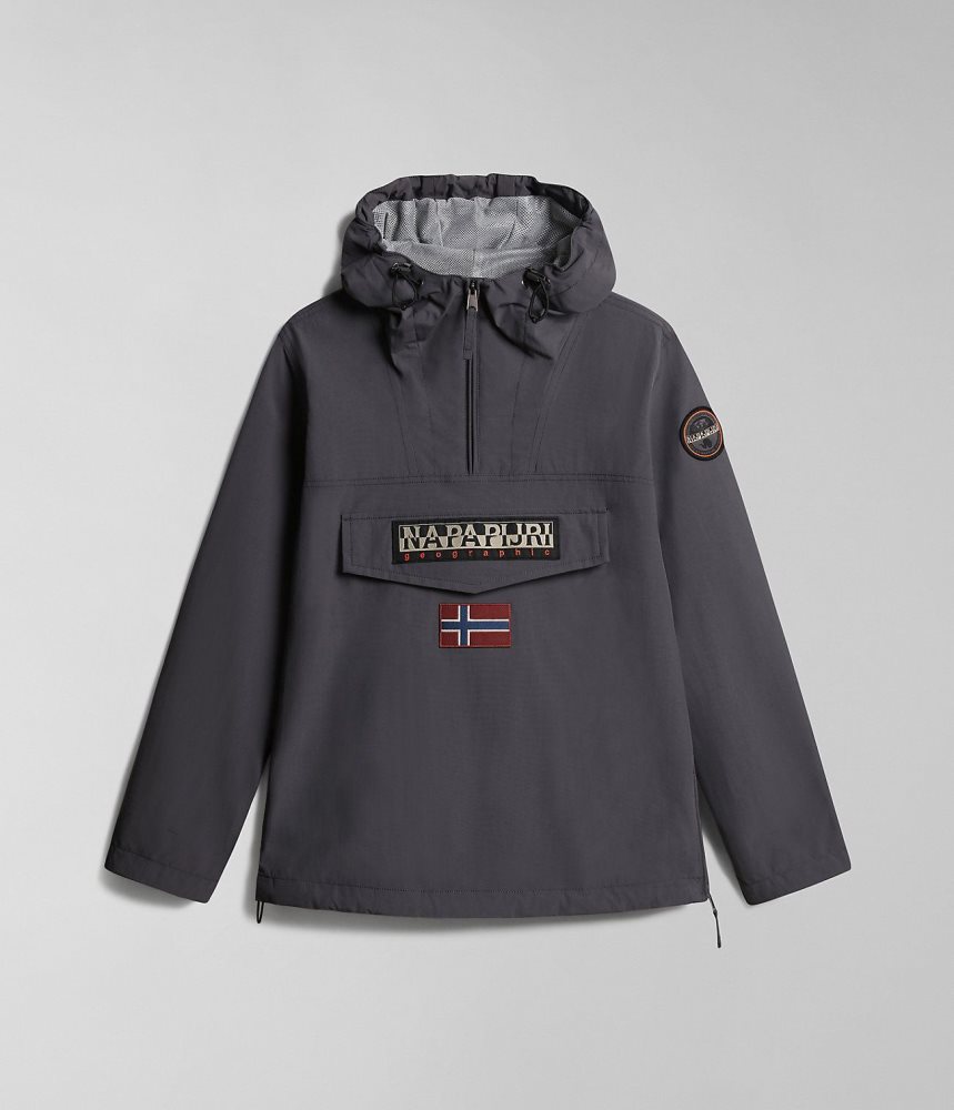 Napapijri Rainforest Summer Anorak Jacket Anoraks Heren Donkergrijs | UDYXKIO-53