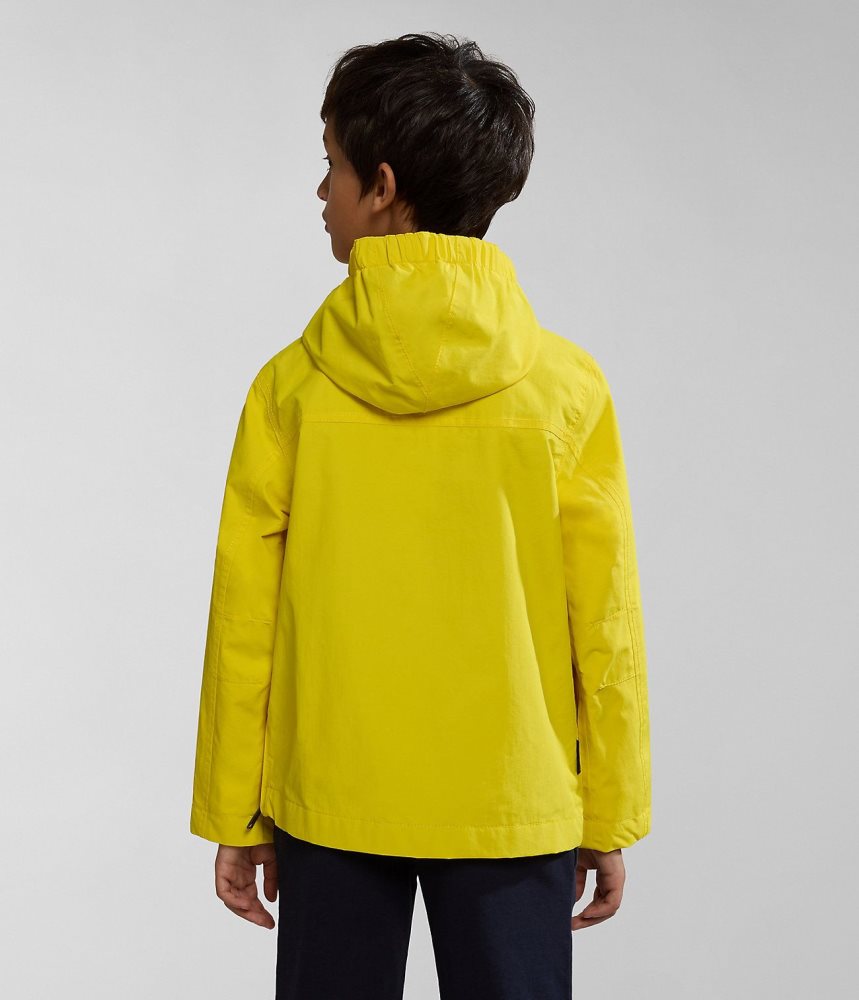Napapijri Rainforest Summer Anorak Jacket (4-16 YEARS) Anoraks Kinderen Geel | RVNJZTH-15