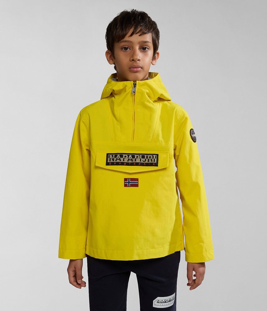 Napapijri Rainforest Summer Anorak Jacket (4-16 YEARS) Anoraks Kinderen Geel | RVNJZTH-15