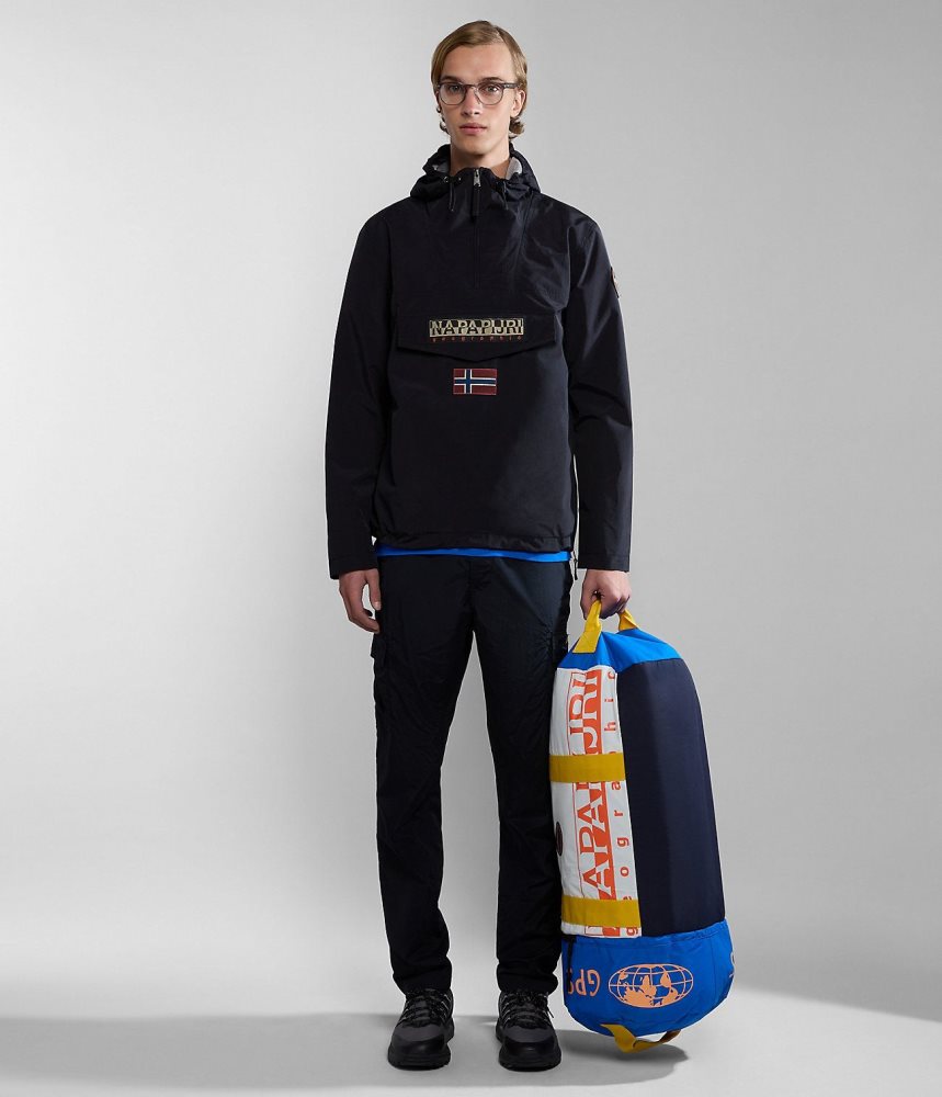 Napapijri Rainforest Summer Anorak Jacket Windjak Heren Zwart | NLQVJSG-14