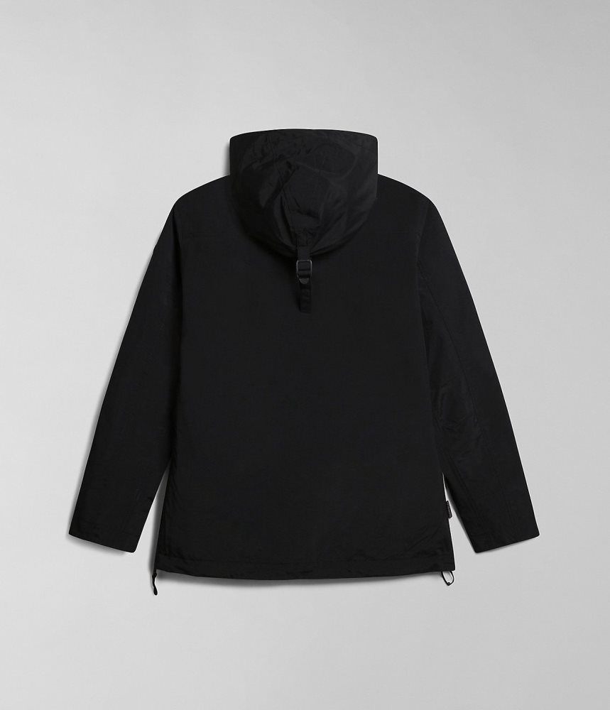Napapijri Rainforest Summer Anorak Jacket Windjak Heren Zwart | NLQVJSG-14