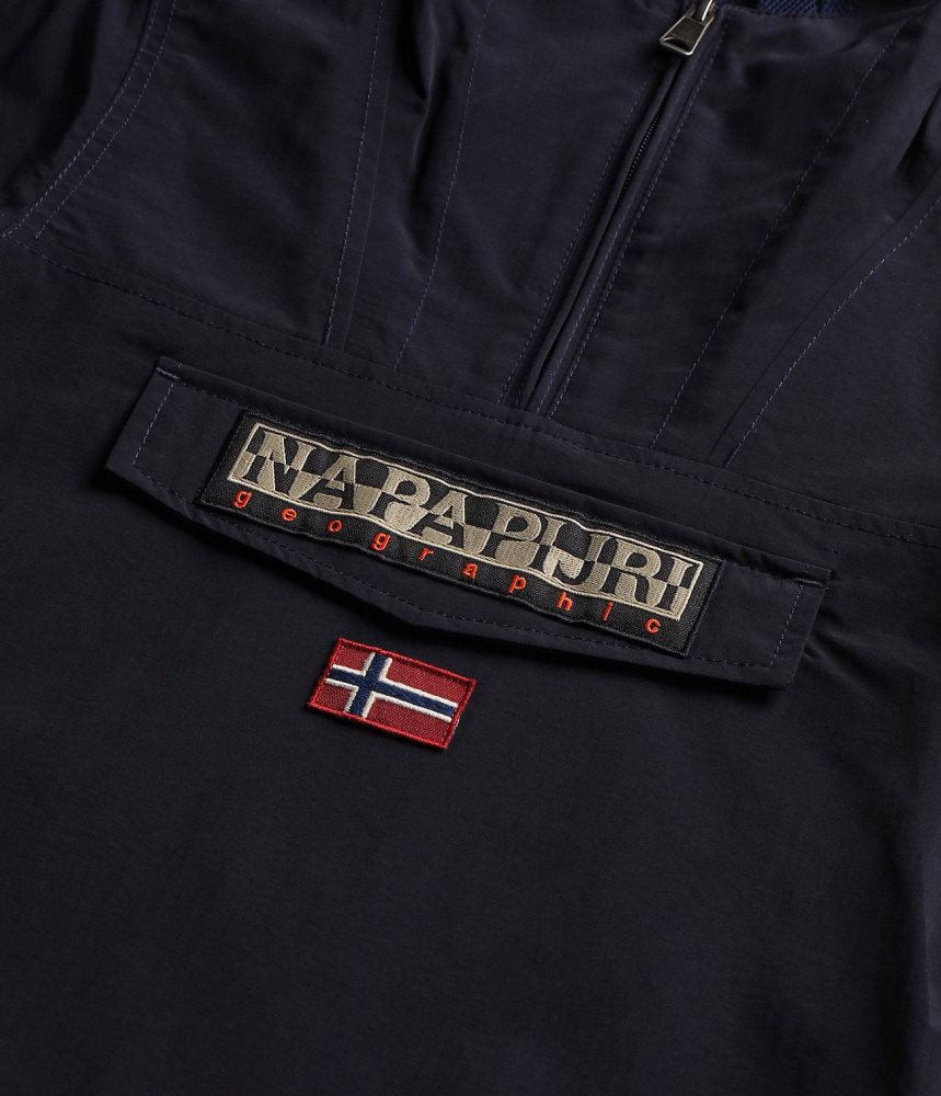 Napapijri Rainforest Summer Anorak Jacket (4-16 YEARS) Regenjassen Kinderen Donkerblauw | HFBAKCD-97