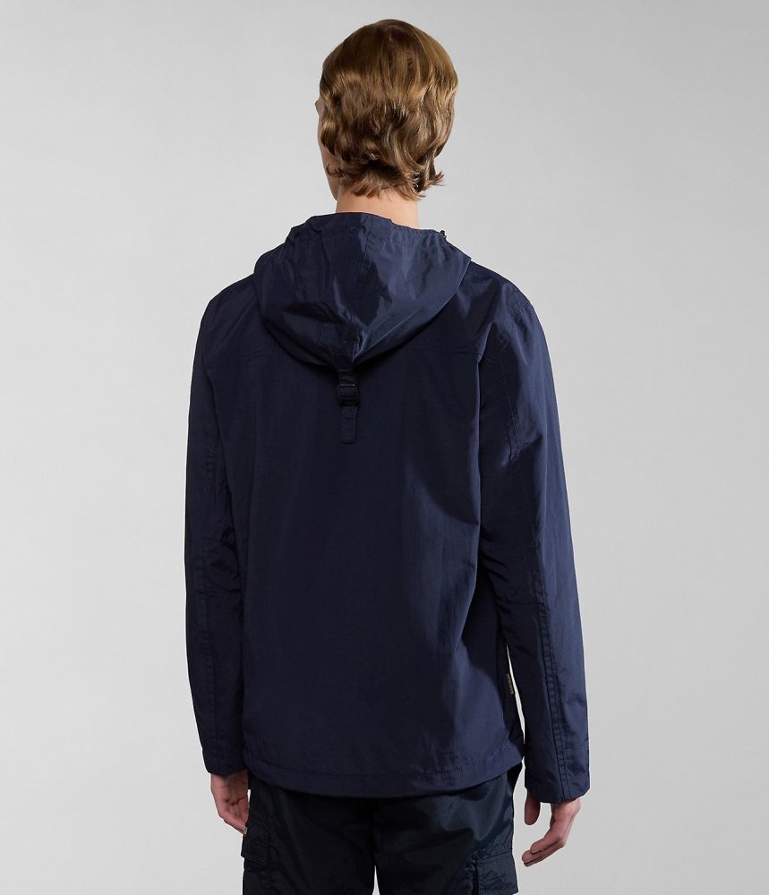 Napapijri Rainforest Summer Anorak Jacket Windjak Heren Donkerblauw | YIUZKWD-23
