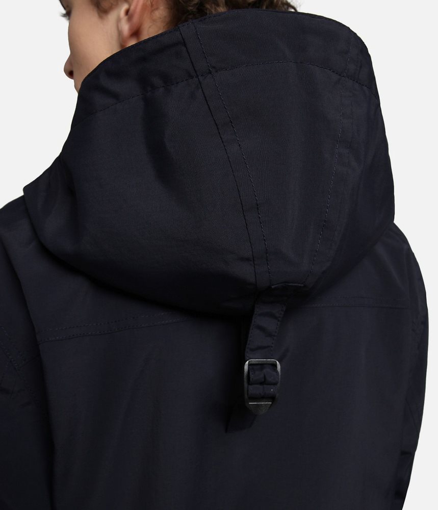 Napapijri Rainforest Summer Anorak Jacket Windjak Heren Donkerblauw | YIUZKWD-23
