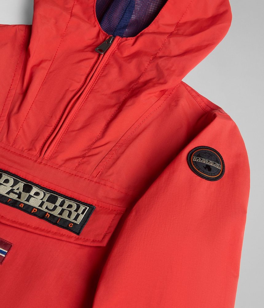 Napapijri Rainforest Summer Anorak Jacket (4-16 YEARS) Anoraks Kinderen Rood | GBIMYOA-61