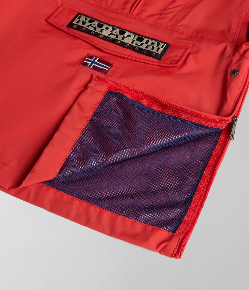 Napapijri Rainforest Summer Anorak Jacket (4-16 YEARS) Anoraks Kinderen Rood | GBIMYOA-61