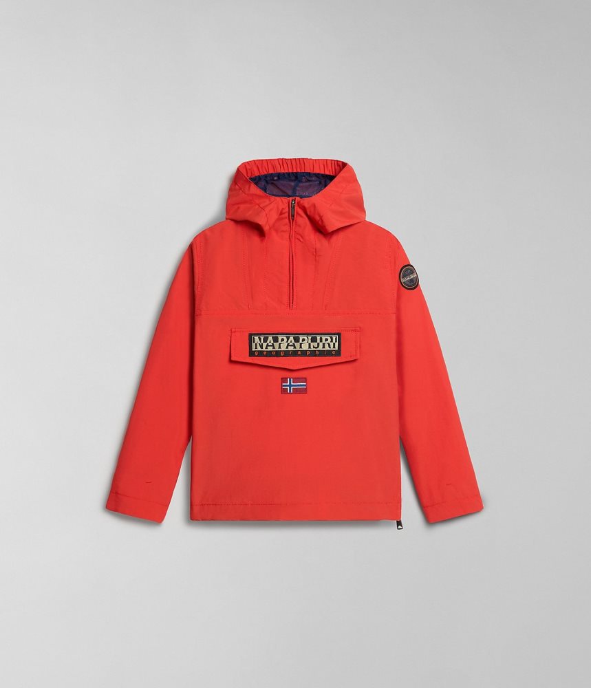 Napapijri Rainforest Summer Anorak Jacket (4-16 YEARS) Anoraks Kinderen Rood | GBIMYOA-61