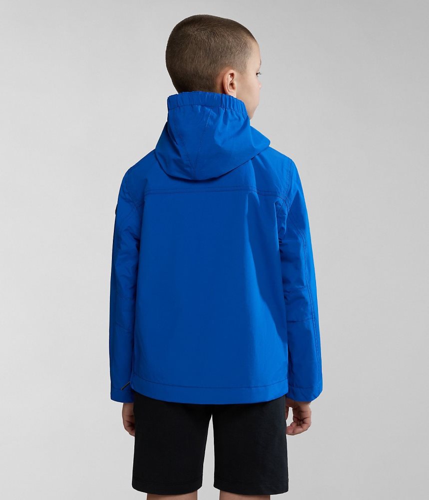 Napapijri Rainforest Summer Anorak Jacket (4-16 YEARS) Windjak Kinderen Blauw | FIOJELX-20