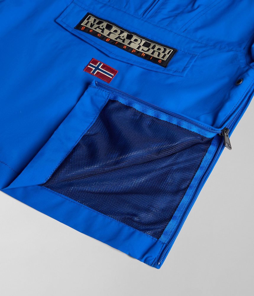 Napapijri Rainforest Summer Anorak Jacket (4-16 YEARS) Windjak Kinderen Blauw | FIOJELX-20