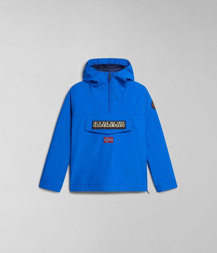 Napapijri Rainforest Summer Anorak Jacket (4-16 YEARS) Windjak Kinderen Blauw | FIOJELX-20