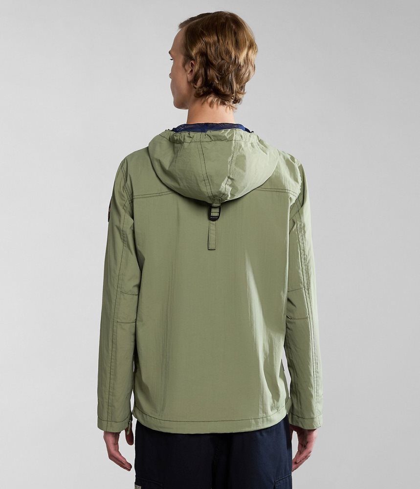 Napapijri Rainforest Summer Anorak Jacket Windjak Heren Groen | EZAVINH-97