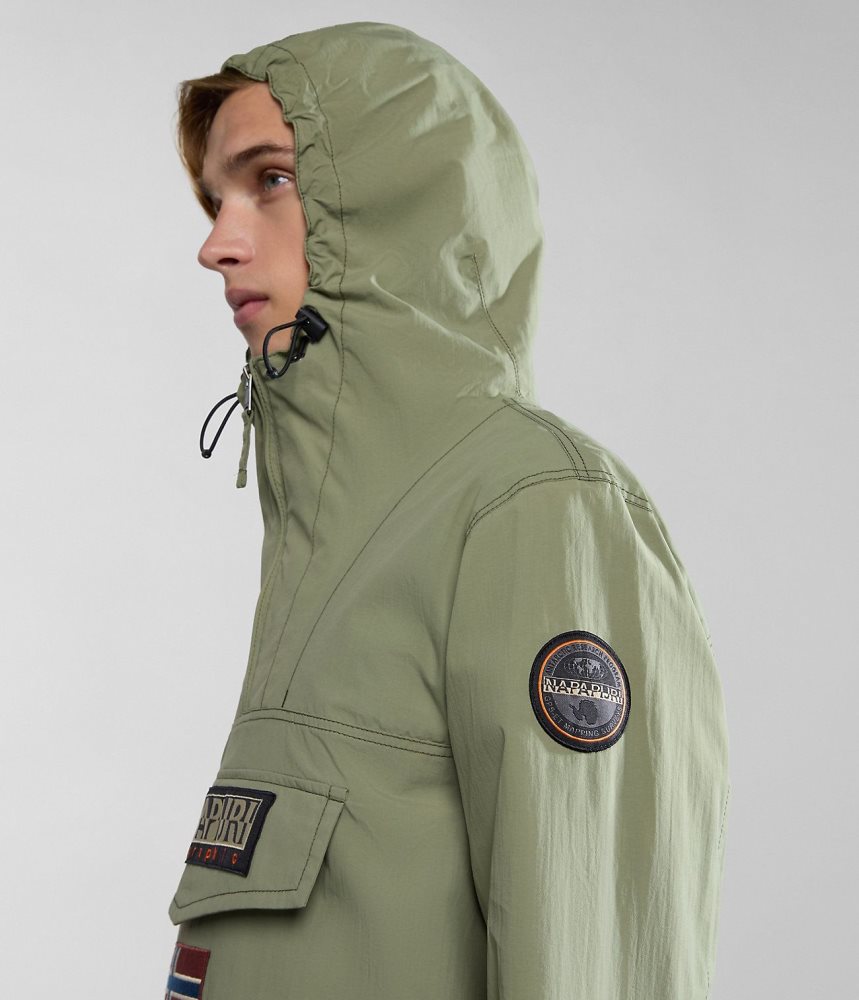 Napapijri Rainforest Summer Anorak Jacket Windjak Heren Groen | EZAVINH-97