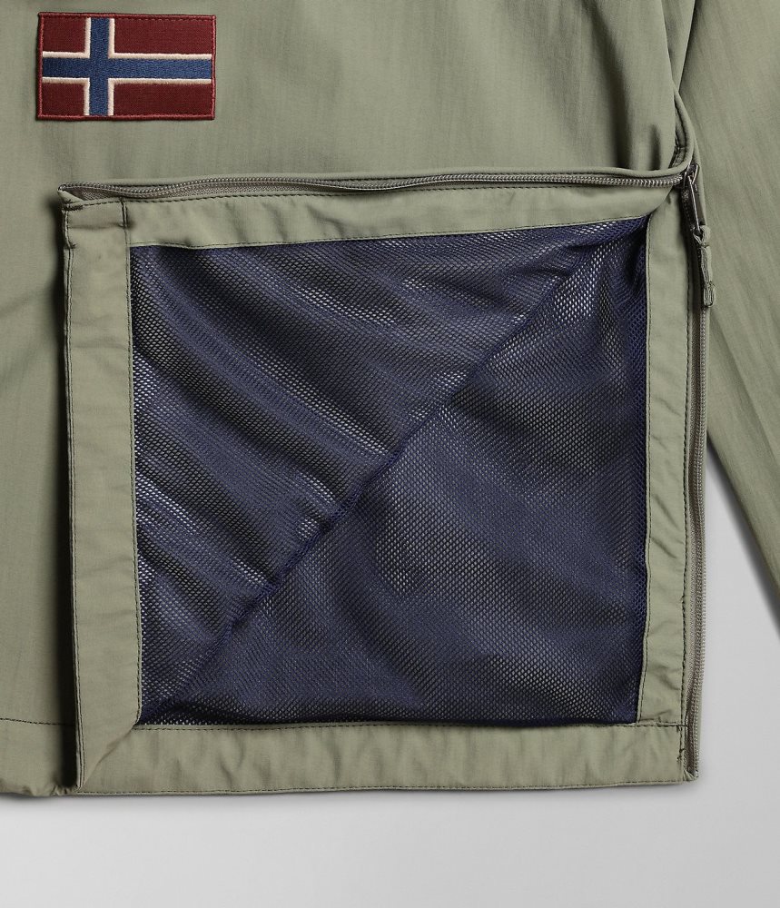 Napapijri Rainforest Summer Anorak Jacket Windjak Heren Groen | EZAVINH-97