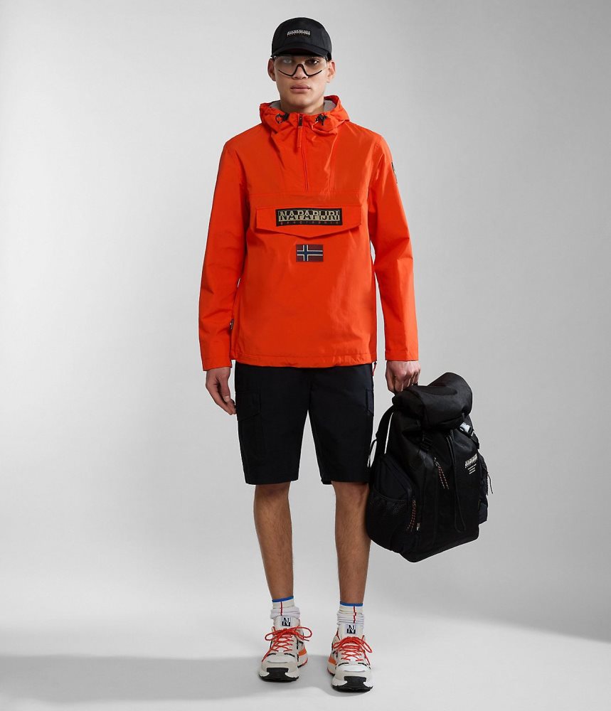 Napapijri Rainforest Summer Anorak Jacket Windjak Heren Oranje | ESKZDRC-96