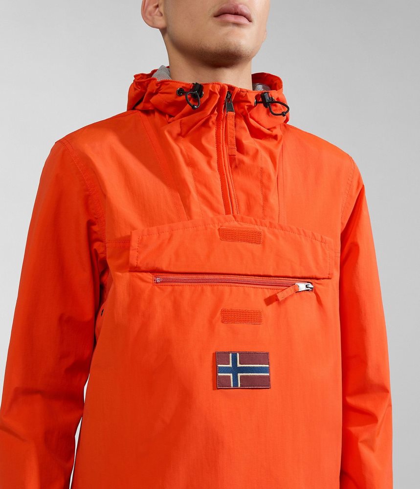Napapijri Rainforest Summer Anorak Jacket Windjak Heren Oranje | ESKZDRC-96