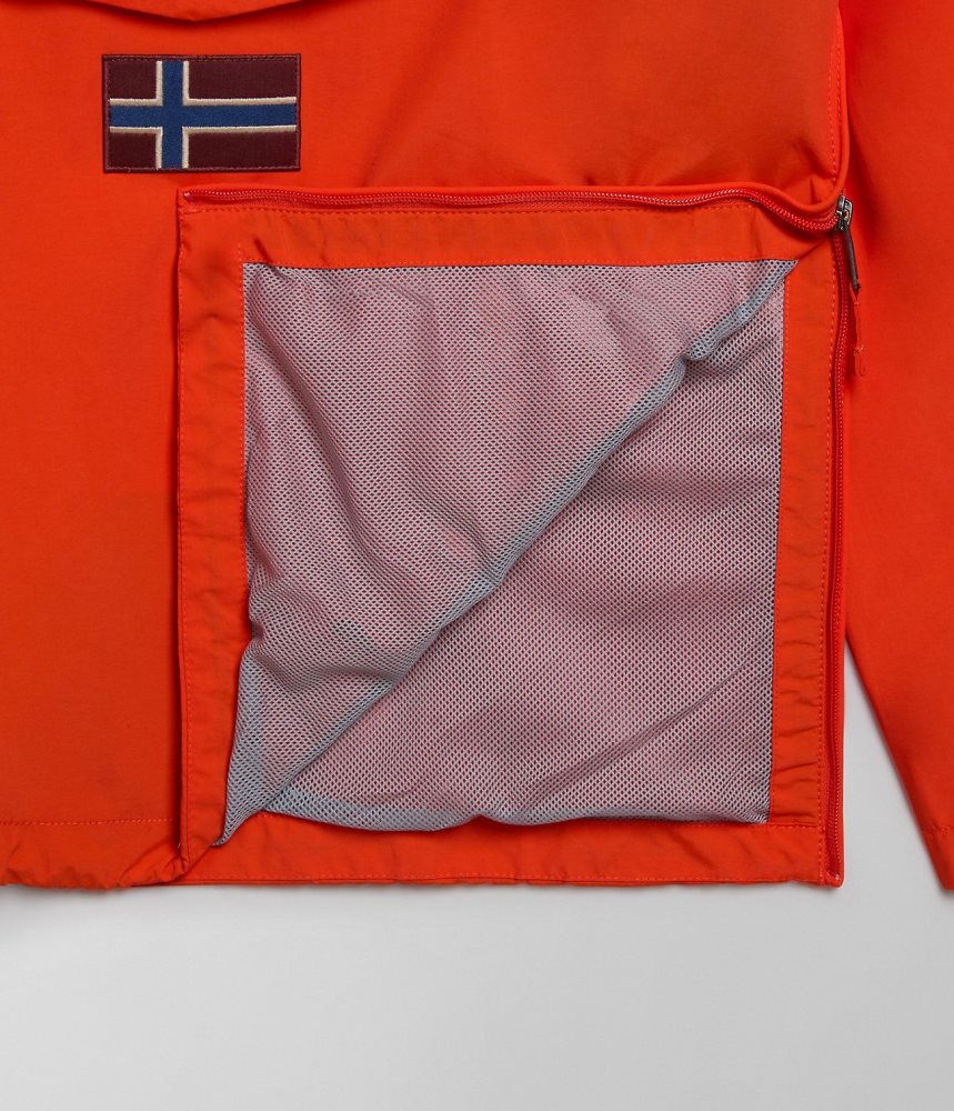 Napapijri Rainforest Summer Anorak Jacket Windjak Heren Oranje | ESKZDRC-96