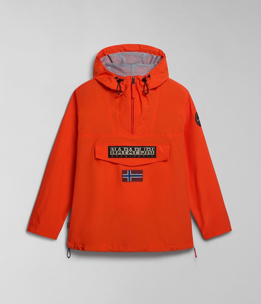 Napapijri Rainforest Summer Anorak Jacket Windjak Heren Oranje | ESKZDRC-96
