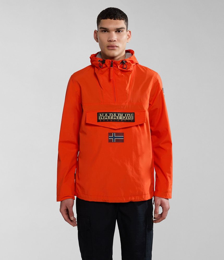 Napapijri Rainforest Summer Anorak Jacket Windjak Heren Oranje | ESKZDRC-96
